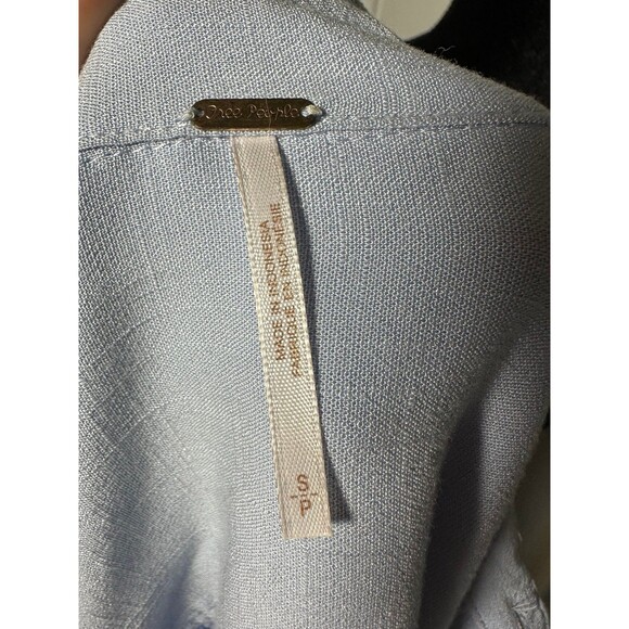 Free People Light Blue Button Down Shirt - Picture 4 of 5